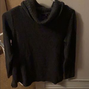 gray turtleneck sweater